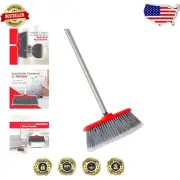 Effortless Sweeping with Adjustable 10" Broom and Dustpan – Clean with Ease