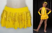Sunnyside Up Dance Costume Swing Skirt & Headwrap Only Child M & Adult Small New