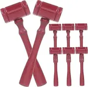 BCOATH 10pcs Wooden Judge Hammer Creative Mallet Tool for Auctions Legal Costumes Play Material Fun Educational for Hand Training