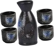 1Set Japanese Sake Set of Decorative Sake Jar Sake Cups Elegant Drinking Home Use Design for Sake Spirits Water