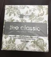 MICROFIBER TWIN SET SHEET JACOBEAN G ( GREEN) COLOR NEW