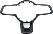 Carbon Fiber Steering Wheel Punched Leather Compatible With VW Compatible with Golf MK7 7.5 GTI GTD GTE R 2013-2020 Polo GTI DSG with Key Frame(Only Matte Frame)