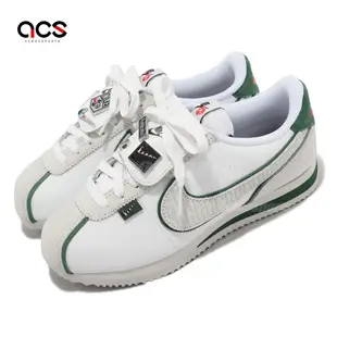 Nike 休閒鞋 Wmns Cortez 女鞋 男鞋 白 綠 阿甘鞋 All Petals United 別針 FQ0259-110