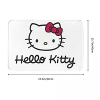 在飛比找蝦皮購物優惠-新款 Hello Kitty (6) 浴室法蘭絨地墊 廁所衛