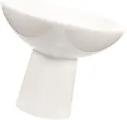 BUTIFULSIC Ceramic Fruit Bowl Snack Dish Dried Fruit Plate Decorative Fruit Bowl Ceramic Ice Cream Bowl Food Serving Tray Ceramic Candy Bowl Pastry Platter Snack Plate Ceramics White Marble