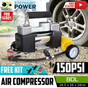 12V Air Compressor Tyre Deflator Inflator 4WD 4x4 Car Truck Compact Portable