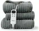 Heated Blanket Electric Throw, 50X60 Inches Sherpa Fleece Fast Heating Blanket 6