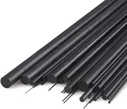 Carbon Fiber Rod Dia 1.5×500mm 19.6" Carbon Fiber Rods for RC Airplane Plane Strengthen DIY Tool Quadcopter Poles Dancing Wings Hobby 3D Printers Military Model Arrow rods DIY Toy 10pcs (Φ1.5MM)