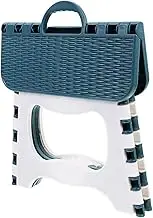 HONMEET 1Pc Portable Folding Step Stool Plastic Garden Stool for Home Use Outdoor Fishing and Camping Easy One Handed Folding Design