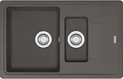 [FRANKE] Kitchen Sink Made of Granite (Fragranite) with Single and a Half Bowl Basis 651-78 - Slate Grey - 114.0716.319