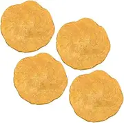SOESFOUFU 4pcs Money Fossilized Nummulites Sample Nummulites Adornment Simulation Model Student Teaching Table Adornment Specimen Educational Plaything Orange