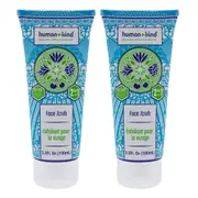 Face Scrub - Pack of 2 by Human+Kind for Unisex - 3.3 oz Scrub