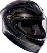 AGV K6 S Enhance, full face helmet , color: Matt Grey/Black/Neon-Yellow , size: M