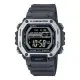 【CASIO 卡西歐】數位男錶 強悍金屬 膠質錶帶 LED照明 防水100米 MWD-100H(MWD-110H-8B)