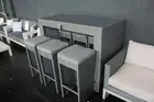 Carlton - 7 Piece Outdoor Bar Table Setting - Aluminium Frame with PE Wicker
