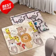 Baby Play Mat, Foldable, 200x180x1.5CM, Non-Toxic, Thick Foam