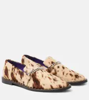 [Stella McCartney] Stella McCartney Falabella printed velvet loafers AU 7 multicoloured