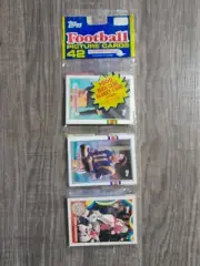 1989 Topps Football Rack Pack Jim Everett On Top