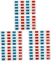 Gatuida 60 Pcs 3d Movie Glasses 3d Printed Glasses Frames Anaglyph Cardboard Glasses Star Patch Denim 3d Eyeglass Accessories Glasses for Cinema Glasses White Cardboard Acrylic
