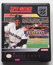 Ken Griffey Jr Presents Major League Baseball CASE ONLY Super Nintendo SNES Box