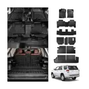 Floor Mats Compatible with 2013-2024 Toyota 4 Runner 7 Seat Cargo Mat Liner B...
