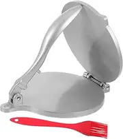 SHOWERORO Pie Press Dumpling Skin Press Mold Tortilla Maker Manual Dough Sheeter for Dumplings Tortillas Empanadas and Pierogies with Silicone Brush