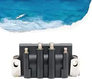 583740 18-5170 Dual Plug Wire Outboard Ignition Coil Compatible with Johnson Evinrude OMC1987-1999 2hp - 175hp 0583740 183-3740 583298 879614, ZZYR
