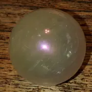 Aura Honey Calcite Crystal Sphere 53.2mm 216g