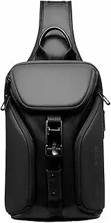 [Generic] Men Multi-Layer Convenient Magnetic Buckle Crossbody Bag Shoulder Bag Male Messenger Bag for Teenagers Men Sling Bag