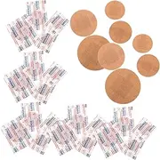 Milisten 80pcs Round Flexible Bandages Breathable Bandages for Outdoor Activities Portable First Aid Kit Essentials Comfortable and Everyday Use