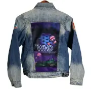 Wolfgang Dragonfly Jean Jacket YOUTH Sz L The Who Band Madison Square NY Patches