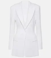[Norma Kamali] Norma Kamali Single-breasted blazer AU 14 white
