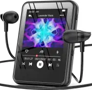64GB MP3 Player with Bluetooth,2.4'' Full Touch Screen, Voice Record FM Radio