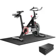 Exercise Bike Treadmill Mat 63x30Compatible with Peloton 1/4" Thick Indoor Bi...