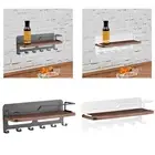 Fridge Side Rack over The Door Pantry Organizer with Hook Rack Versatile Sturdy