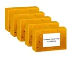 100G Turmeric Hand Made Soap, Lemon Kojic Acid Soap, Shower and Facial Soap Body