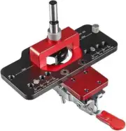 35mm Concealed Hinge Jig Woodworking Hole Drilling Guide Locator,Aluminum Alloy