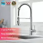 Decaura Kitchen Mixer Tap Pull Out Laundry Tap Faucet Swivel Spout 2-Mode Chrome