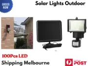 100 LED Solar Lights Outdoor Security Motion Sensor Floodlight Wall Garden Lam