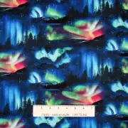 Space Fabric - Landscape Medley Aurora Borealis - Elizabeth's Studio YARD