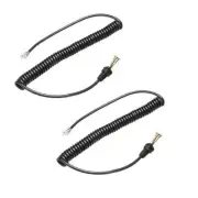 2 X Mic Cable Cord Yaesu Microphone MH-48A6J FT-7800R FT-8800R FT7900R FT-8900R