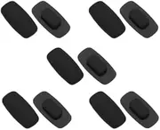 BEHLINE Sunglasses Nose Pads, Soft Silicone Push-in Eyeglass Nose Piece,Nose Guards Anti-slip Glasses Repair Kits Parts, Black