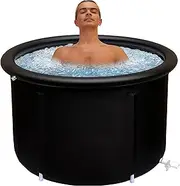 Ice Bath Tub, Ice Bath Tub for Athletes,Portable Ice Bath for Cold Water Therapy Training, Premium Cold Plunge Tub Outdoor Use, Ice Bath Tub for Adult Size Large Size (Color : Black, Size : 70x70cm/
