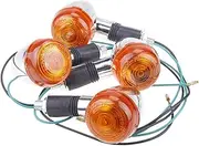 Turn Signal Indicator 4Pcs 12V Universal Motorcycle Turn Signal Indicator Light Turning Amber Lamp Bulb Motorbike Lamps Blinker Flash Bike Lamp