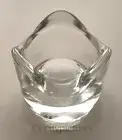 Clear Solid Glass Tealight Candle Holder