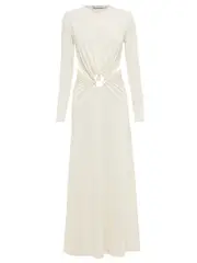 Christopher Esber | Quartz Ruched Dowsing Dress in Snow White | The UNDONE