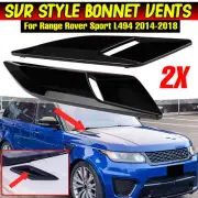 GLOSS BLACK Bonnet Vents Cover For Land Rover Range Rover Sport L494 2014-2018 (for: Land Rover)