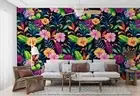 3D Floral Seamless Wallpaper Wall Mural Removable Self-adhesive 463