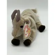 NEW Vintage Ty Beanie Babies w/Tags 1999 Goatee Goat Plush Collectible Toy