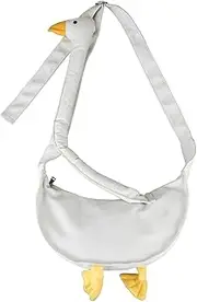 Geese Shoulder Bag - Geese Purse, Geese Bag | Durable Geese Canvas Shoulder Bag Kawwaii Geese, Portable Funny Novelty Purse Shoulder Bag for Boys, Girls, Daily Use, 15.75x7.09x3.94 Inches